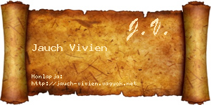 Jauch Vivien névjegykártya
